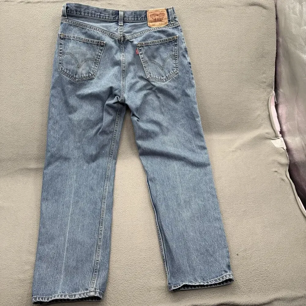Levis‎ 550 Jeans Mens 36x32 (Fits 34/31) Blue Relaxed Fit Tapered Leg Denim
